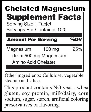 What is chelated magnesium?