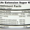 Life Extension super k nutrition facts